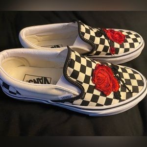 Vans custom slip ons size 7 1/2 women’s like new worn once